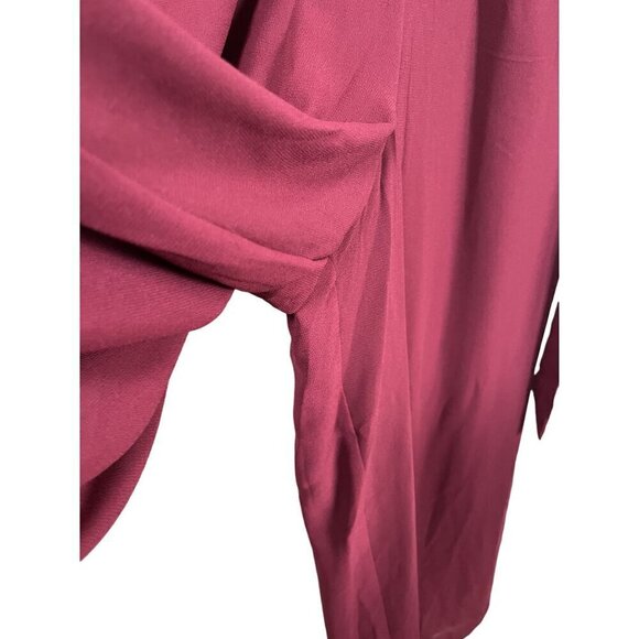 Lane Bryant Neutral Jumpsuit 14 Red Festive Holiday Workwear Wide Leg Classic - Picture 7 of 16